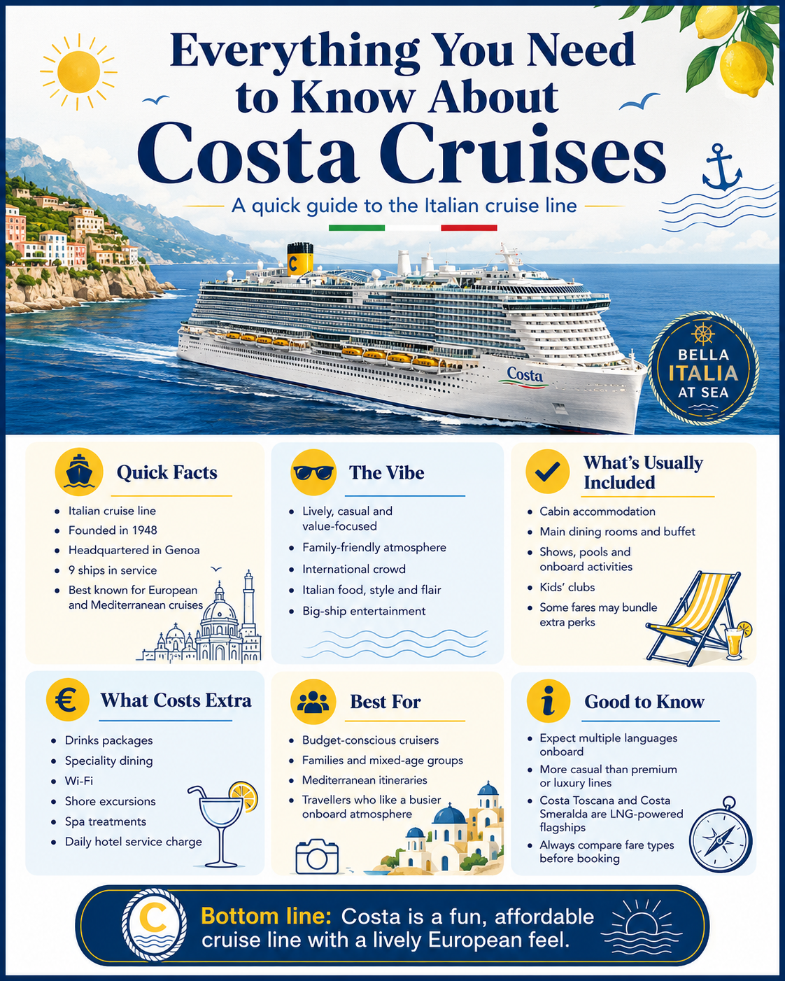 Everything you need to know about Costa Cruises